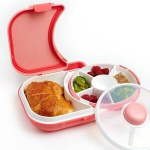 Open Box - GoBe -  Kids' 2-in-1 Bento Style Lunchbox with Small  Pink